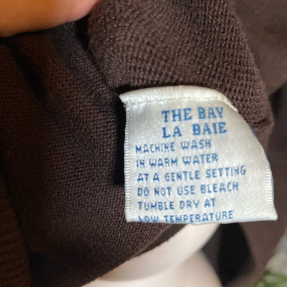 Principles Vintage Women’s Medium 100% Cotton Brown Sweater - Picture 4 of 4